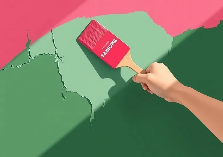Ponçage et rebouchage des fissures avant mise en peinture